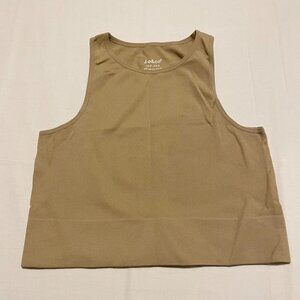 Jo & Co Crop Ribbed Tank Top Womens XS-S